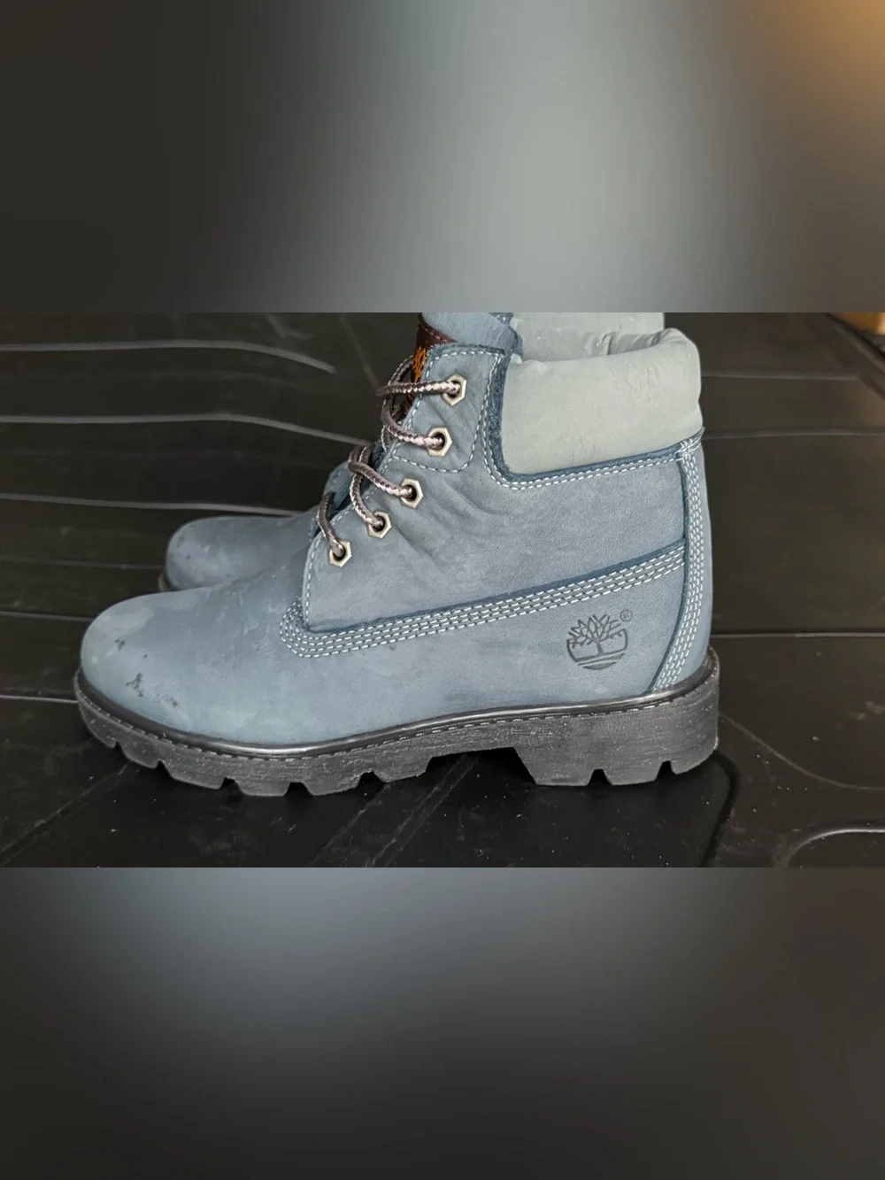Timberland Kids’s Lace-Up Boots in Slate Blue